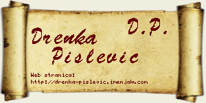 Drenka Pislević vizit kartica